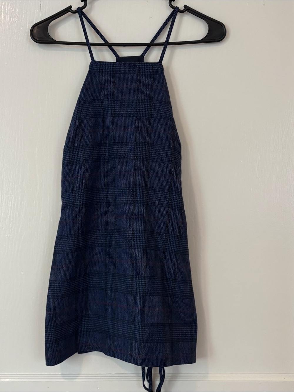 banana republic plaid tie waist mini dress